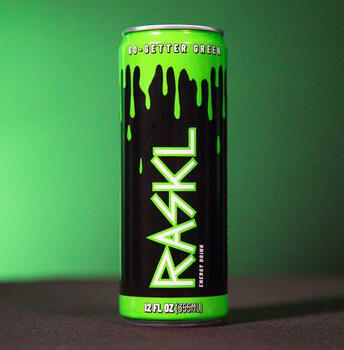 RASKL Rebellion Blue Zero Sugar Energy Drink RASKL Rebellion Blue Zero Sugar energy drink cans